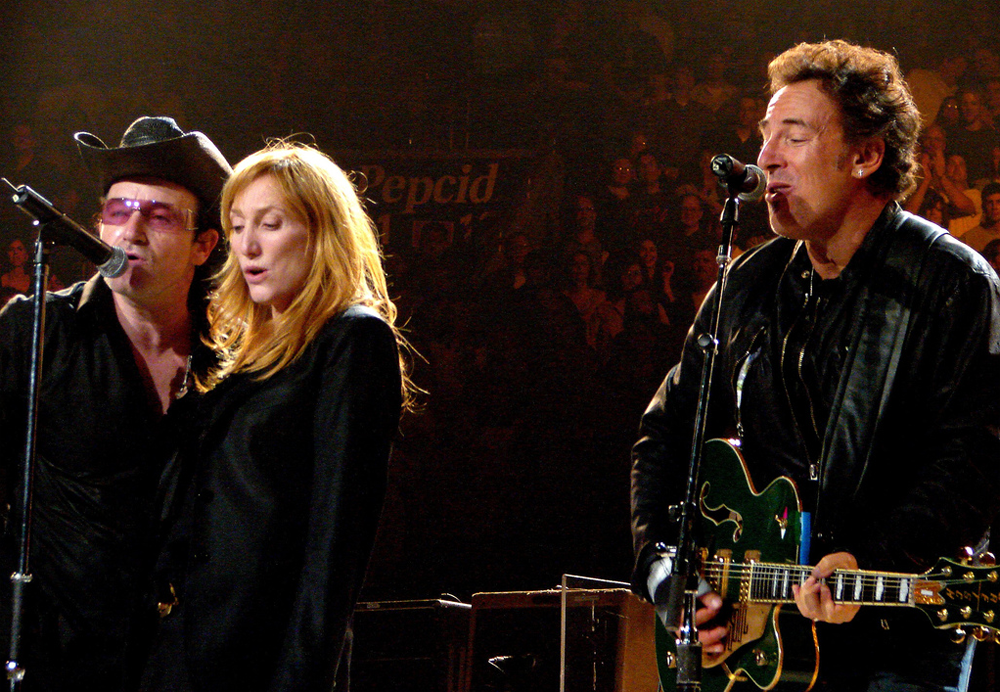 Bono, Patti i Bruce Springsteen. Fot: Mike Kurman (www.flickr.com/photos/bonobaltimore/)