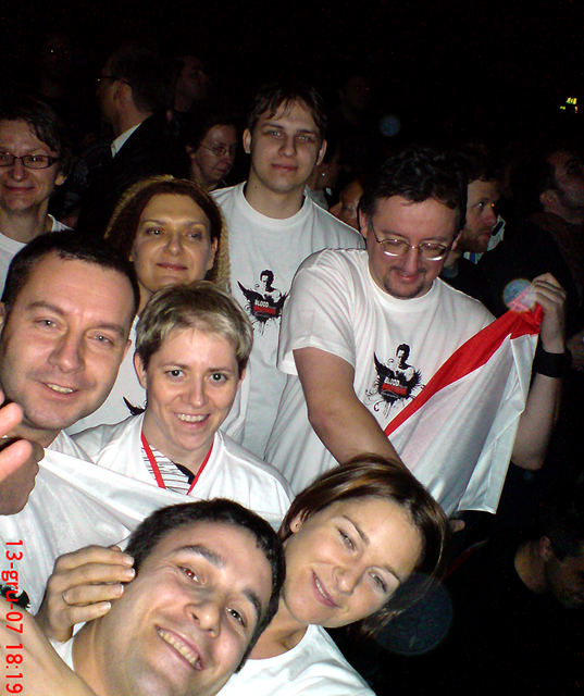 Nasze fanklubowe koszulki zrobiły prawdziwą furorę w 2007 r. w Kolonii. Fot: Markos