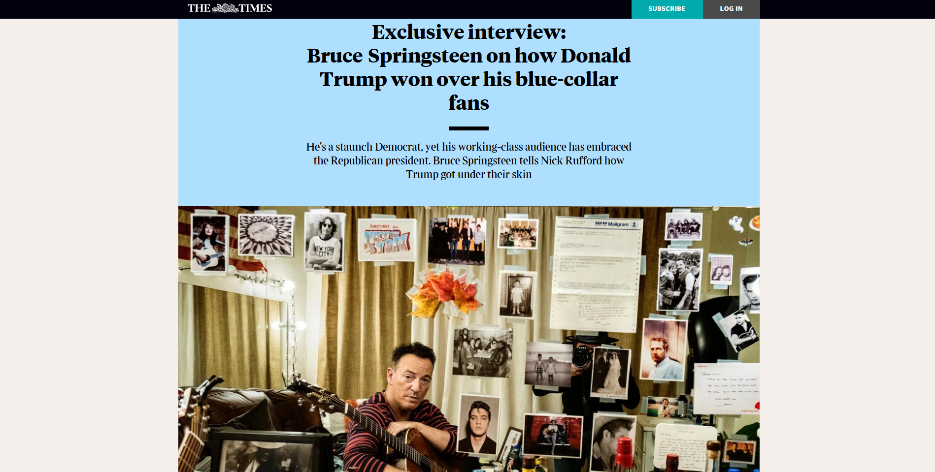 Po tym wywiadzie Bruce'a Springsteena ruszyła lawina plotek...
